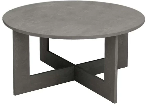 Τραπεζάκι Σαλονιού Kati 0249659 Φ80x42cm Antque Grey