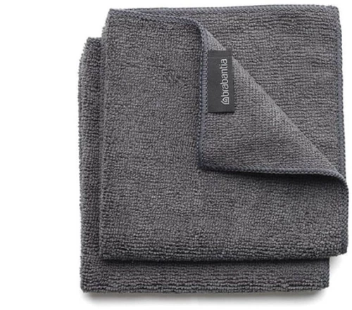 Πετσετάκια Κουζίνας (Σετ 2Τμχ) 081,1180/29 Dark Grey Brabantia Microfiber