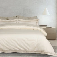 Σεντόνια Executive 1699 (Σετ 4τμχ) Ivory Das Home King Size 250x270cm 100% Βαμβακοσατέν