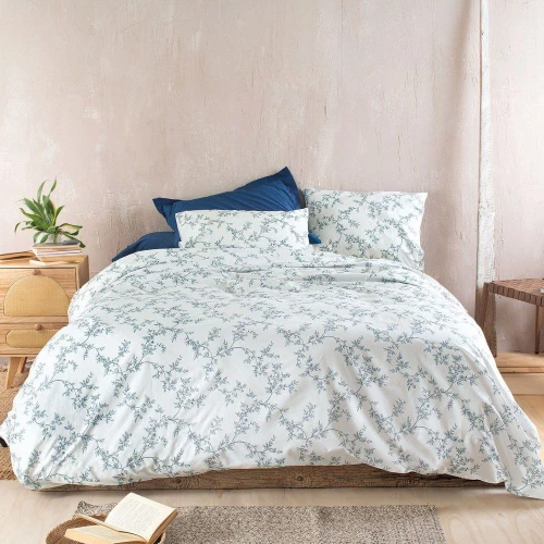 Πάπλωμα Odet (Σετ 2τμχ) Blue Ρυθμός Ημίδιπλο 160x240cm 100% Βαμβάκι