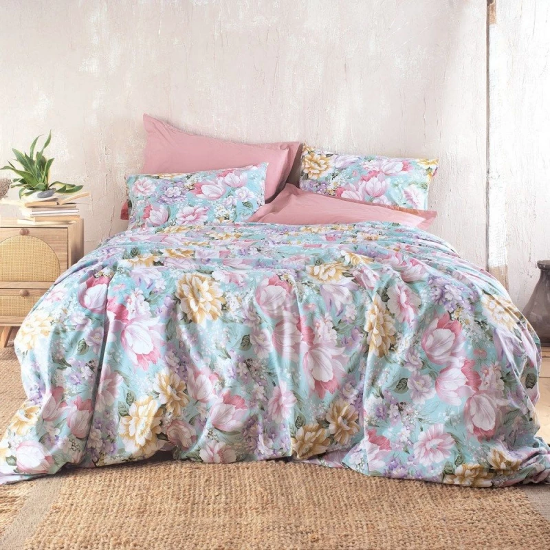 Σεντόνια Margo (Σετ 3τμχ) Multi Ρυθμός Ημίδιπλο 160x260cm Βαμβάκι-Πολυέστερ