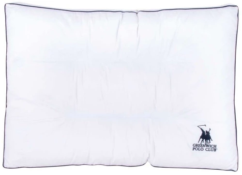 Μαξιλάρι Ύπνου Ανατομικό 2350 White-Blue Greenwich Polo Club 50Χ70 Βαμβάκι-Μικροφίμπρα