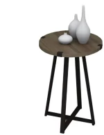 Τραπεζάκι Σαλονιού Βοηθητικό Pedro 0256480 Φ44x58cm Walnut-Anthracite