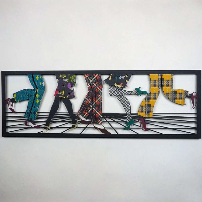 Διακοσμητικό Τοίχου Let's Dance 507ATP1212 31x95cm Multi Wallity Ατσάλι