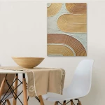 Πίνακας Καμβάς 3D 112RGN1159 50x70cm Multi Wallity Κάθετοι Ξύλο, Καμβάς