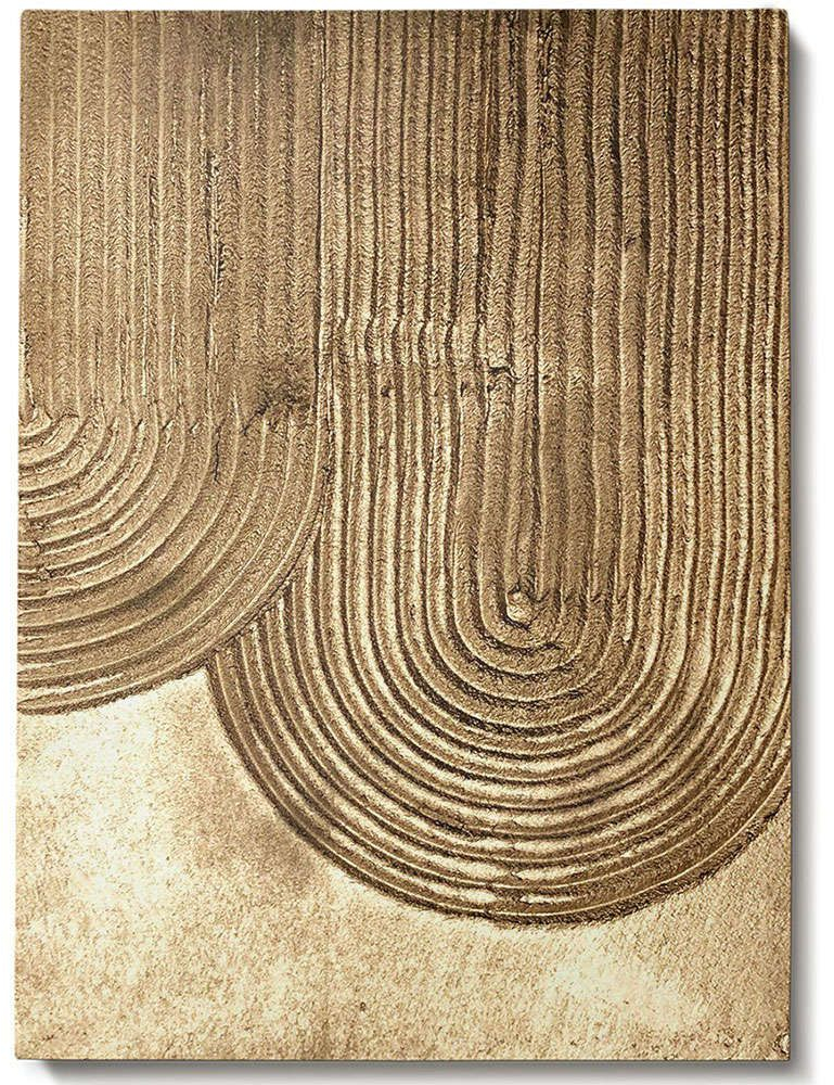 Πίνακας Καμβάς 3D 112RGN1144 70x100cm Gold Wallity Κάθετοι Ξύλο, Καμβάς