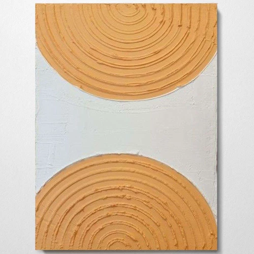 Πίνακας Καμβάς 3D 112RGN1134 70x100cm White-Orange Wallity Κάθετοι Ξύλο, Καμβάς