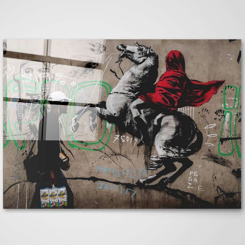 Πίνακας Γυάλινος 698GLS1660 100x70cm Multi Wallity Οριζόντιοι Γυαλί