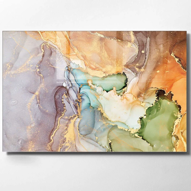 Πίνακας Γυάλινος 698GLS1423 70x50cm Multi Wallity Οριζόντιοι Γυαλί