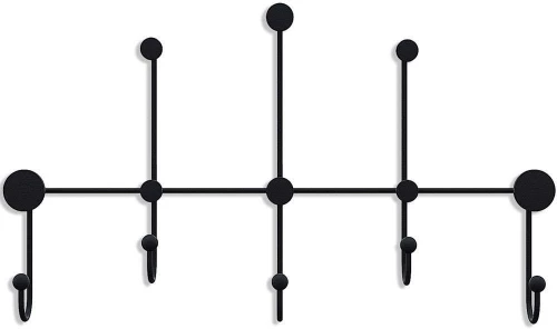 Κρεμάστρα Τοίχου 13 Θέσεων Iyon 494PYT1128 80x45x10cm Black Wallity Μέταλλο