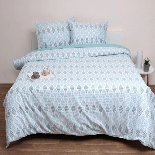 Σεντόνια Λάρα (Σετ 3τμχ) Mint Viopros Ημίδιπλο 100% Βαμβάκι