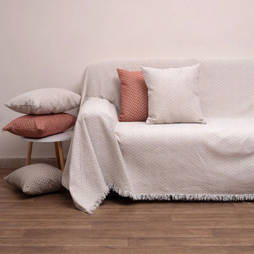 Ριχτάρι 2219 Sand Viopros Τετραθέσιο 180x320cm Chenille