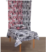 Τραπεζομάντηλο Σεφ Grey Viopros 140X240 Βαμβάκι-Πολυέστερ