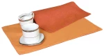 Σουπλά 590 (Σετ 4τμχ) Terracotta-Orange Viopros 32x45cm 100% Βαμβάκι