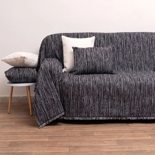 Ριχτάρι 1453 Black Anna Riska Πολυθρόνα 180x150cm Chenille