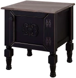 Κομοδίνο Ada 472PHL1119 50x52x40cm Black