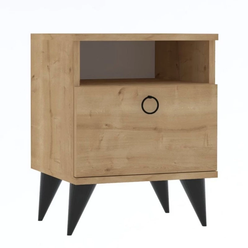 Κομοδίνο Barlo 835PUQ2703 40x40x50cm Sonoma-Latte