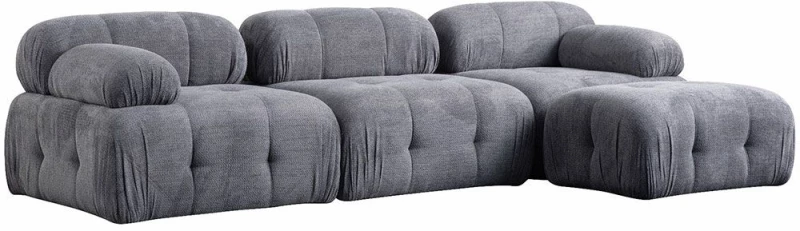 Καναπές Γωνιακός Petite 560ARE1257 290x160x75cm Grey