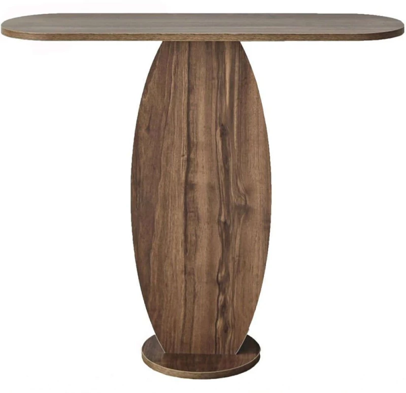 Κονσόλα Ellittica 552NOS2495 100x30x81cm Walnut Μοριοσανίδα, Μελαμίνη