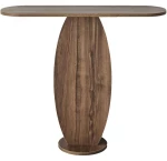 Κονσόλα Ellittica 552NOS2495 100x30x81cm Walnut Μοριοσανίδα, Μελαμίνη