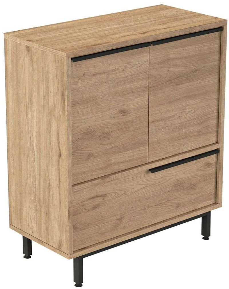 Παπουτσοθήκη 956LCS3460 74,8x35,5x90,4cm Walnut Μοριοσανίδα, Μέταλλο