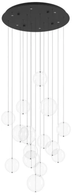 Φωτιστικό Οροφής Espardello 390333 58x150cm Led Black-Clear Eglo
