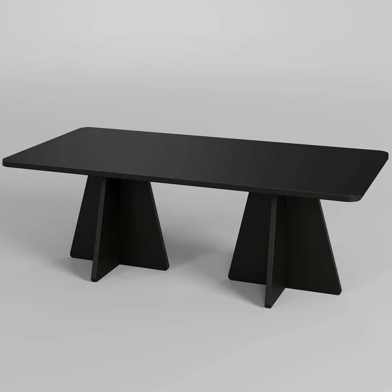 Τραπέζι Σαλονιού Mushroom 552NOS2476 120x60x40cm Black