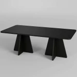 Τραπέζι Σαλονιού Mushroom 552NOS2476 120x60x40cm Black