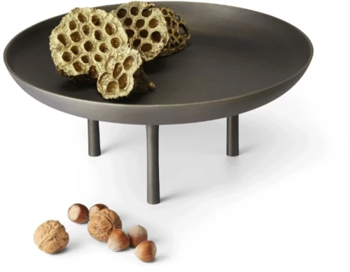 Διακοσμητικό Μπωλ Με Πόδι Lyon L 238043 33x12,7cm Bronze Philippi Αλουμίνιο