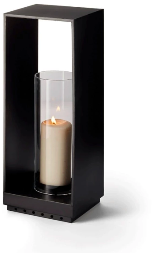 Φανάρι Wisma L 239010 15x43cm Black Philippi Ατσάλι