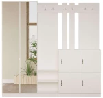 Έπιπλο Εισόδου 956LCS2831 187,2x37,5x180cm White Μοριοσανίδα, Μελαμίνη