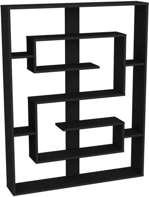 Βιβλιοθήκη Esteban 875ZNA3649 120x22x156cm Black