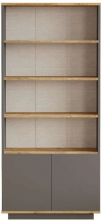 Βιβλιοθήκη 956LCS1438 75x26,8x168,3cm Pine-Anthracite