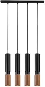 Φωτιστικό Οροφής - Ράγα 01300-09BR GU10 85cm Black Luma
