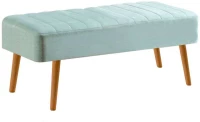 Σκαμπό Με Αποθηκευτικό Χώρο Vina 869VEL5305 110x40x46cm Natural-Light Green