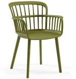 Πολυθρόνα Eva (Σετ 2Τμχ) 532TLA1104 46x43x78cm Khaki Πολυπροπυλένιο