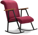 Πολυθρόνα Κουνιστή Yoka 859FTN1706 64x86x96cm Maroon Red