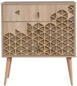 Συρταριέρα Trio 863SPH3403 80x40x90cm Oak