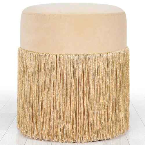 Σκαμπό Merkur 209FLF1255 Φ45x40cm Gold