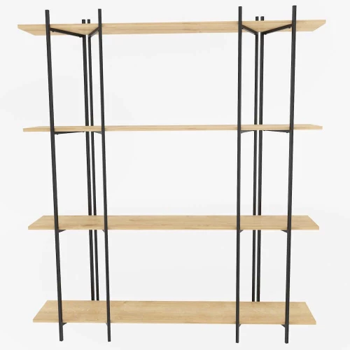 Βιβλιοθήκη Moss 875ZNA4550 160x29,6x180cm Oak