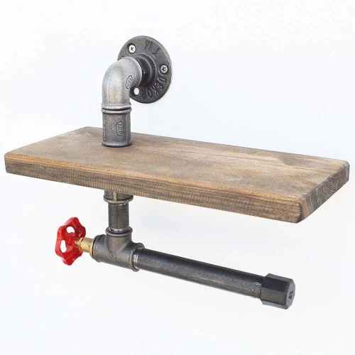 Χαρτοθήκη 792EVL2710 31x14x22cm Multi Hanah Home Ξύλο,Μέταλλο