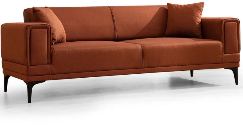 Καναπές - Κρεβάτι Τριθέσιος Horizon 560ARE2263 230x95x77cm Tile Red