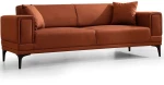 Καναπές - Κρεβάτι Τριθέσιος Horizon 560ARE2263 230x95x77cm Tile Red