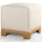 Σκαμπό Lenover 209FLF1414 50x50x47cm Cream
