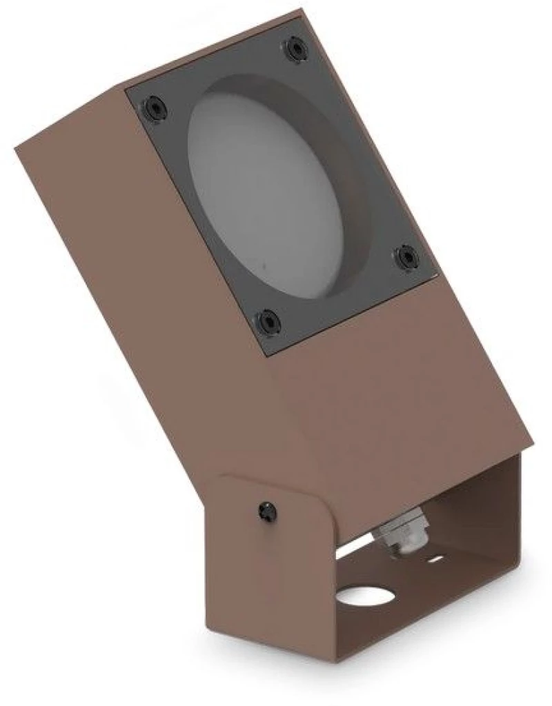 Φωτιστικό Δαπέδου Sirio GX53 9W 10x5x19cm Coffee Ideal Lux