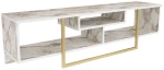 Έπιπλο Τηλεόρασης Asal 150 322RTC2111 150x35,2x40cm Marble Effect White-Gold