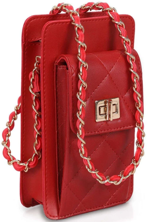 Τσάντα Χιαστί Γυναικεία 671LKB1334 20x9x12cm Red Lucky Bees