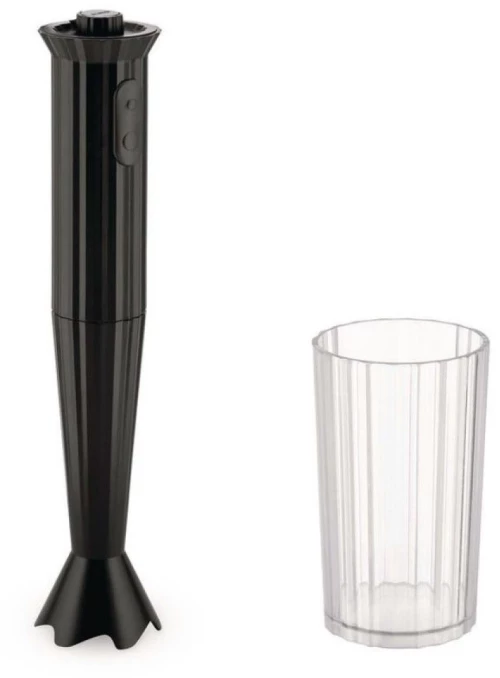 Ραβδομπλέντερ Plissé MDL10 B 7x34cm Black Alessi Πλαστικό
