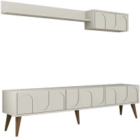 Σύνθεση Τηλεόρασης Lyon 845HCT5587 180x35x44cm Cream