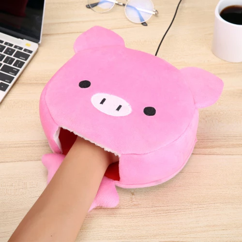Θερμαινόμενο USB Mousepad Ροζ Γουρουνάκι